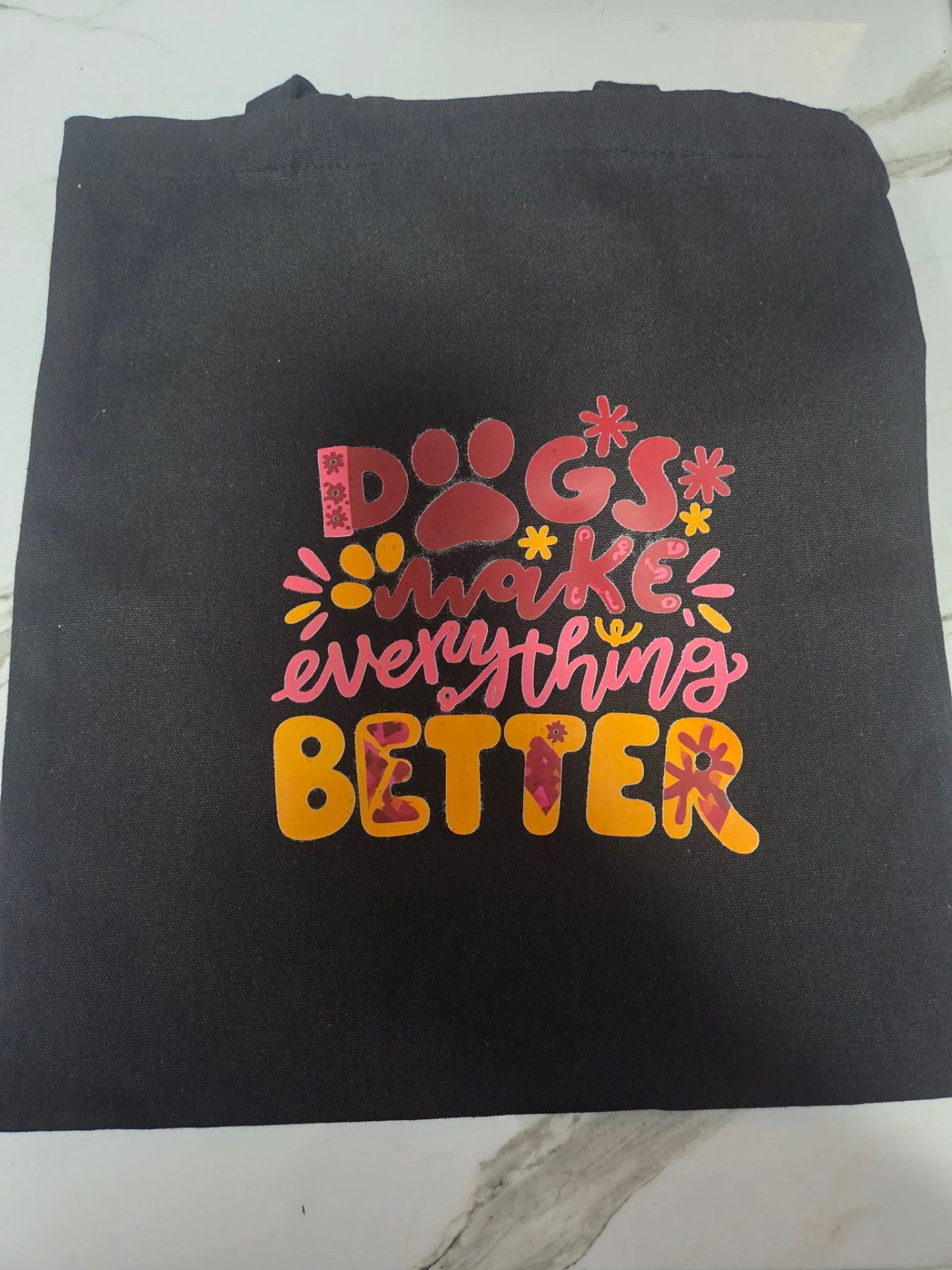 Dogs Make Everything Better tote bag